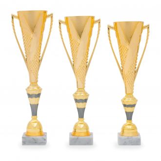 Pohár DESIGN, výška 40 cm, zlatý/stříbrný