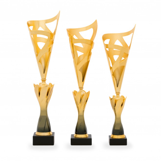 Pohár DESIGN, výška 52 cm, zlatý/černý