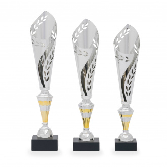 Pohár DESIGN, výška 43 cm, stříbrný/zlatý