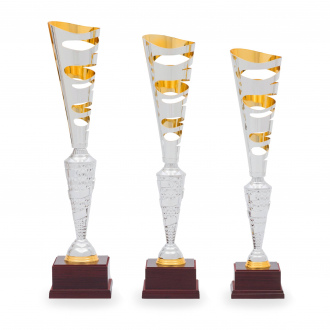 Pohár DESIGN, výška 52 cm, stříbrný/zlatý