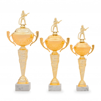 Pohár EDICE HASIČI, výška 46 cm, zlatý