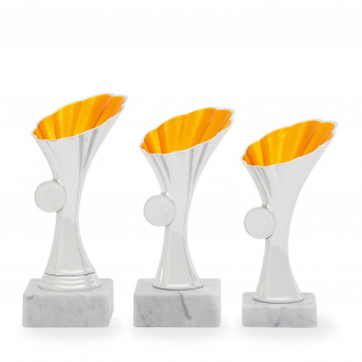 Pohár EKONOM, výška 17 cm, stříbrný/zlatý