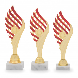 Pohár EKONOM, výška 27 cm, zlatý/červený