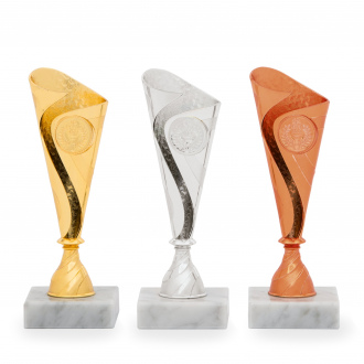 Pohár EKONOM, výška 18 cm, zlatý