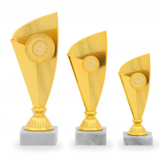 Pohár EKONOM, výška 20 cm, zlatý