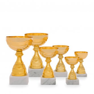 Pohár EKONOM, výška 14 cm, zlatý