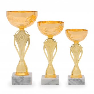 Pohár EKONOM, výška 24 cm, zlatý