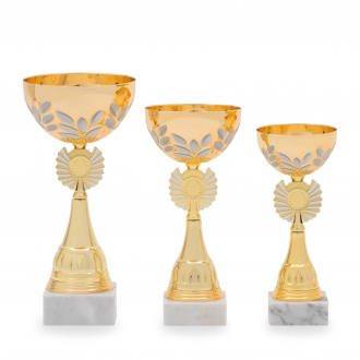 Pohár EKONOM, výška 24 cm, zlatý/stříbrný