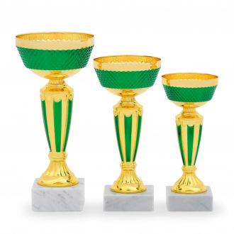 Pohár EKONOM, výška 23 cm, zlatý/zelený