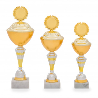 Pohár EKONOM, výška 33 cm, zlatý/stříbrný