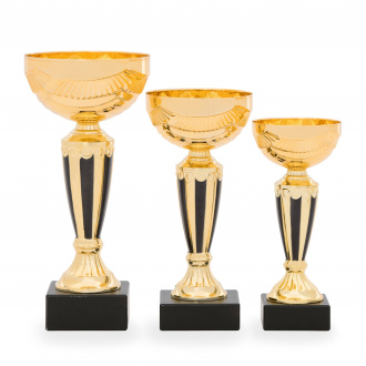 Pohár EKONOM, výška 23 cm, zlatý/černý