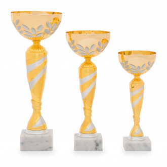 Pohár EKONOM, výška 30 cm, zlatý/stříbrný