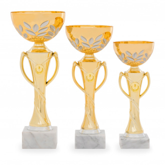 Pohár EKONOM, výška 30 cm, zlatý/stříbrný