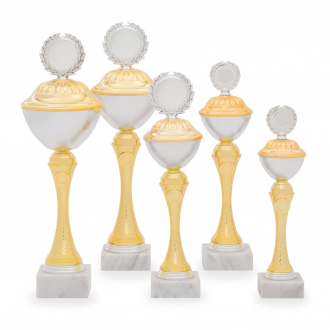 Pohár EKONOM, výška 32 cm, zlatý/stříbrný