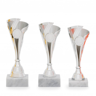 Pohár EKONOM, výška 21 cm, stříbrný