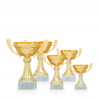 Pohár EKONOM, výška 14 cm, zlatý