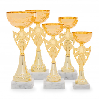 Pohár EKONOM, výška 22 cm, zlatý