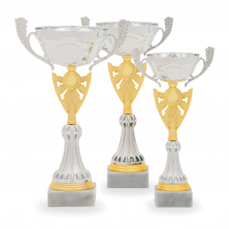 Pohár EKONOM, výška 30 cm, stříbrný/zlatý