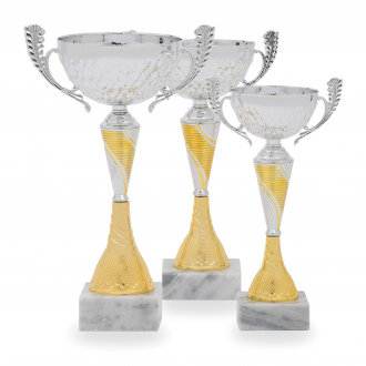 Pohár STANDARD, výška 28 cm, stříbrný/zlatý