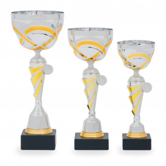 Pohár STANDARD, výška 28 cm, stříbrný/zlatý