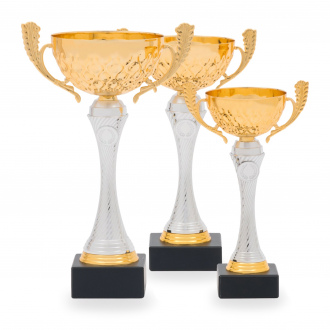 Pohár STANDARD, výška 27 cm, stříbrný/zlatý