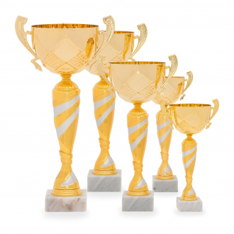 Pohár STANDARD, výška 32 cm, zlatý/stříbrný