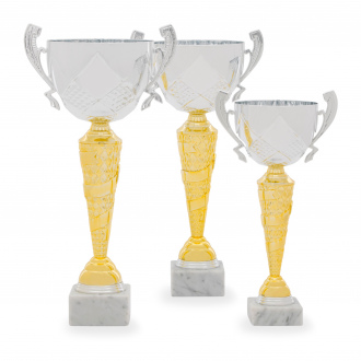 Pohár STANDARD, výška 37 cm, zlatý/stříbrný