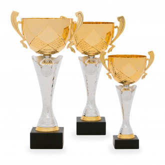 Pohár STANDARD, výška 30 cm, stříbrný/zlatý