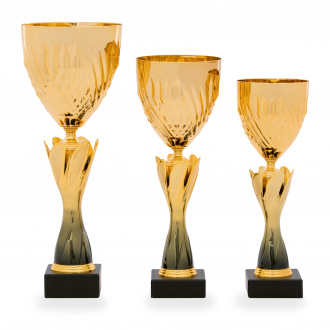 Pohár STANDARD, výška 36 cm, zlatý/černý