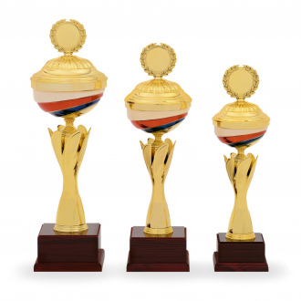 Pohár STANDARD, výška 43 cm, zlatý/trikolora