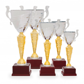 Pohár STANDARD, výška 37 cm, stříbrný/zlatý