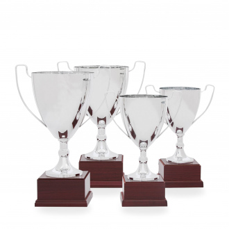 Pohár EXKLUZIV, výška 29 cm, stříbrný