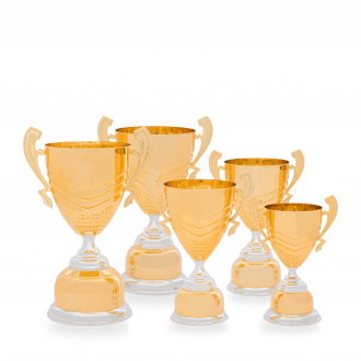 Pohár EXKLUZIV, výška 35 cm, zlatý/stříbrný