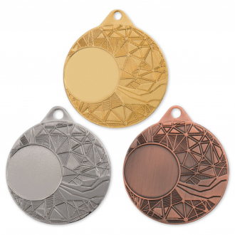 Medaile na emblém, 50 mm, zlatá